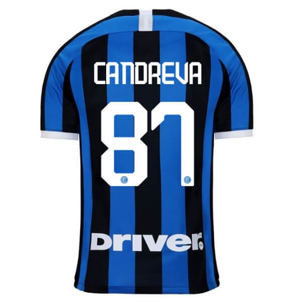 Camiseta Inter Milan NO.87 Candreva 1ª Kit 2019 2020 Azul